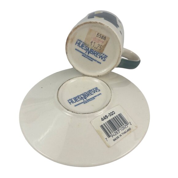 Herman Dodge Hues and Brews Vintage Mid-Century Modern Ceramic Cup and Saucer Se - Picture 10 of 11